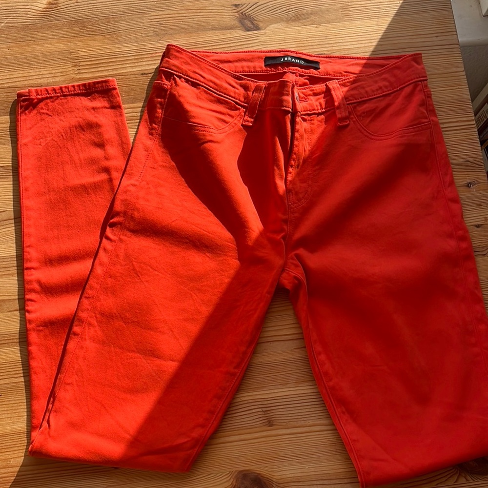 Orange Mid Rise 485 Skinny Jeans